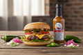 Burger with Jalapeño Relish bottle