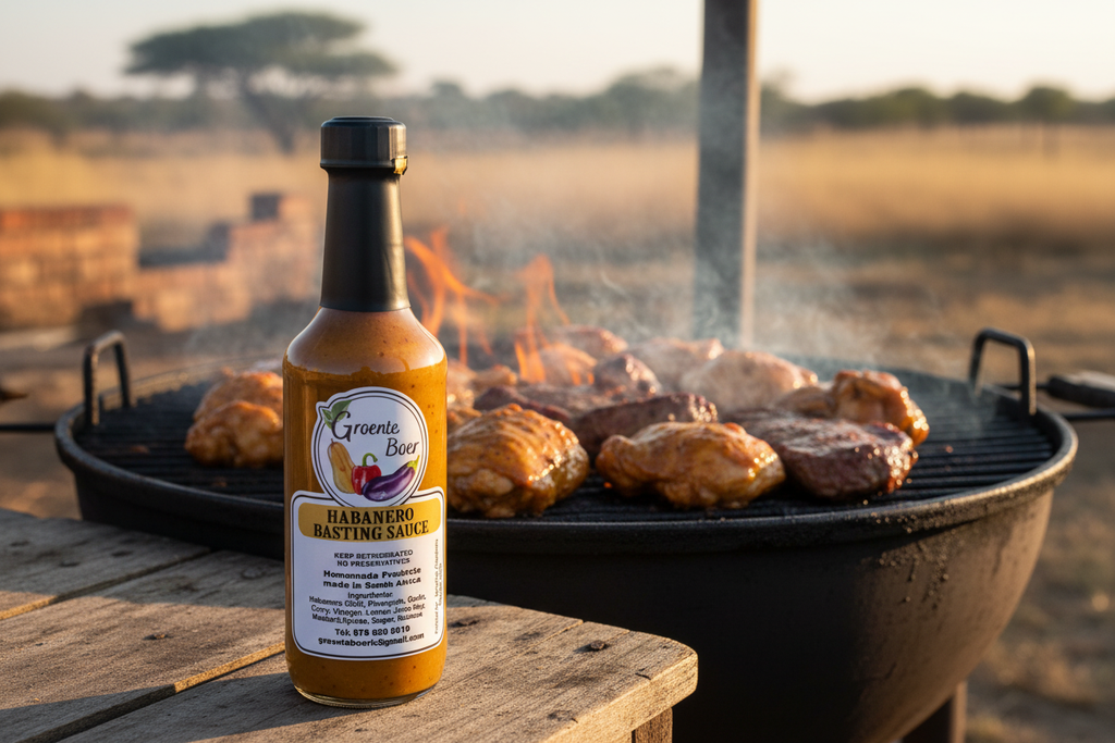 Habanero Basting Sauce with Braai Meat