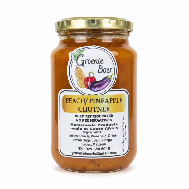 Peach/Pineapple Chutney Jar